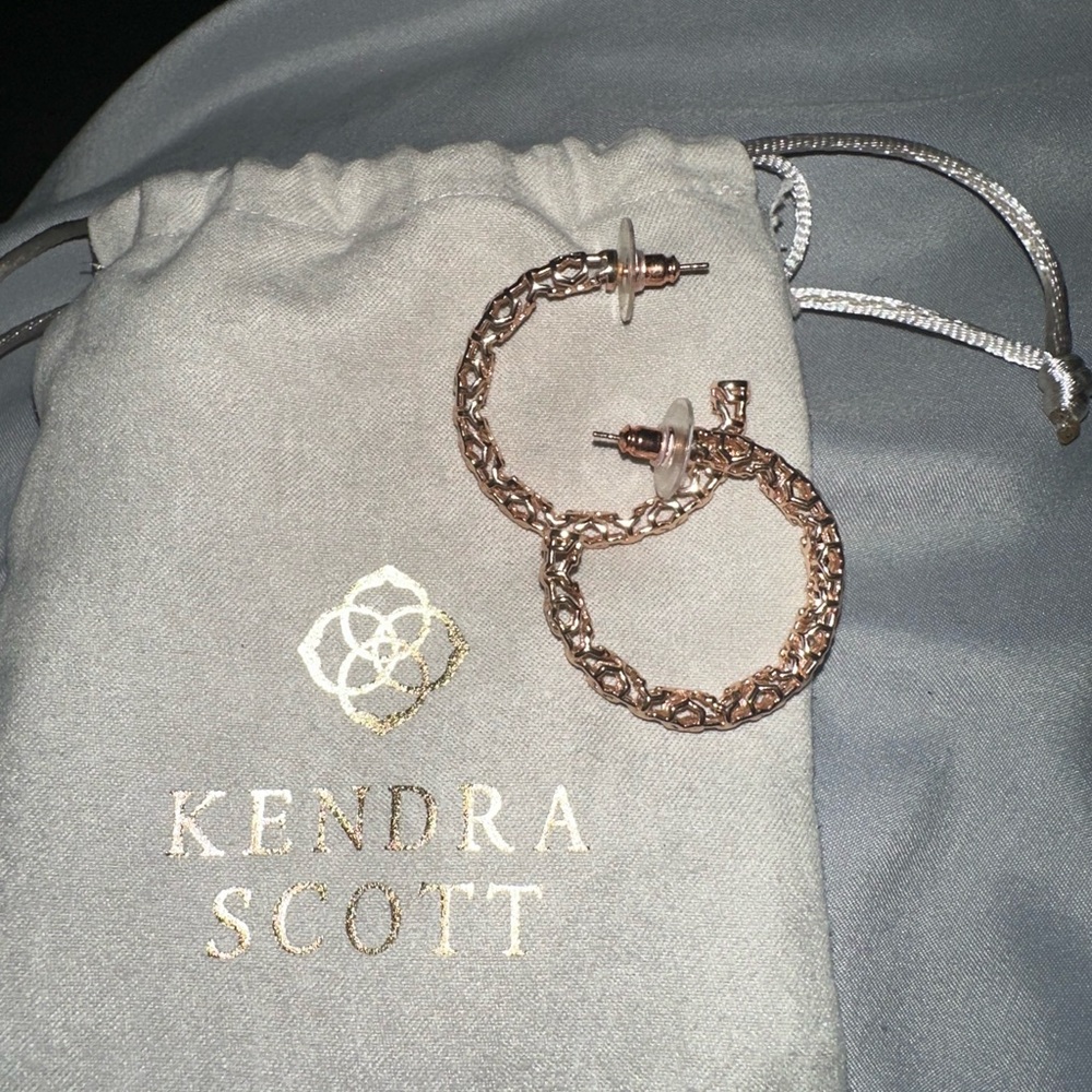 Kendra Scott Rose Gold Hoop Earrings